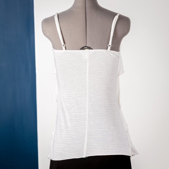 Cream Ruffles Tank Top - Picture 2 of 3